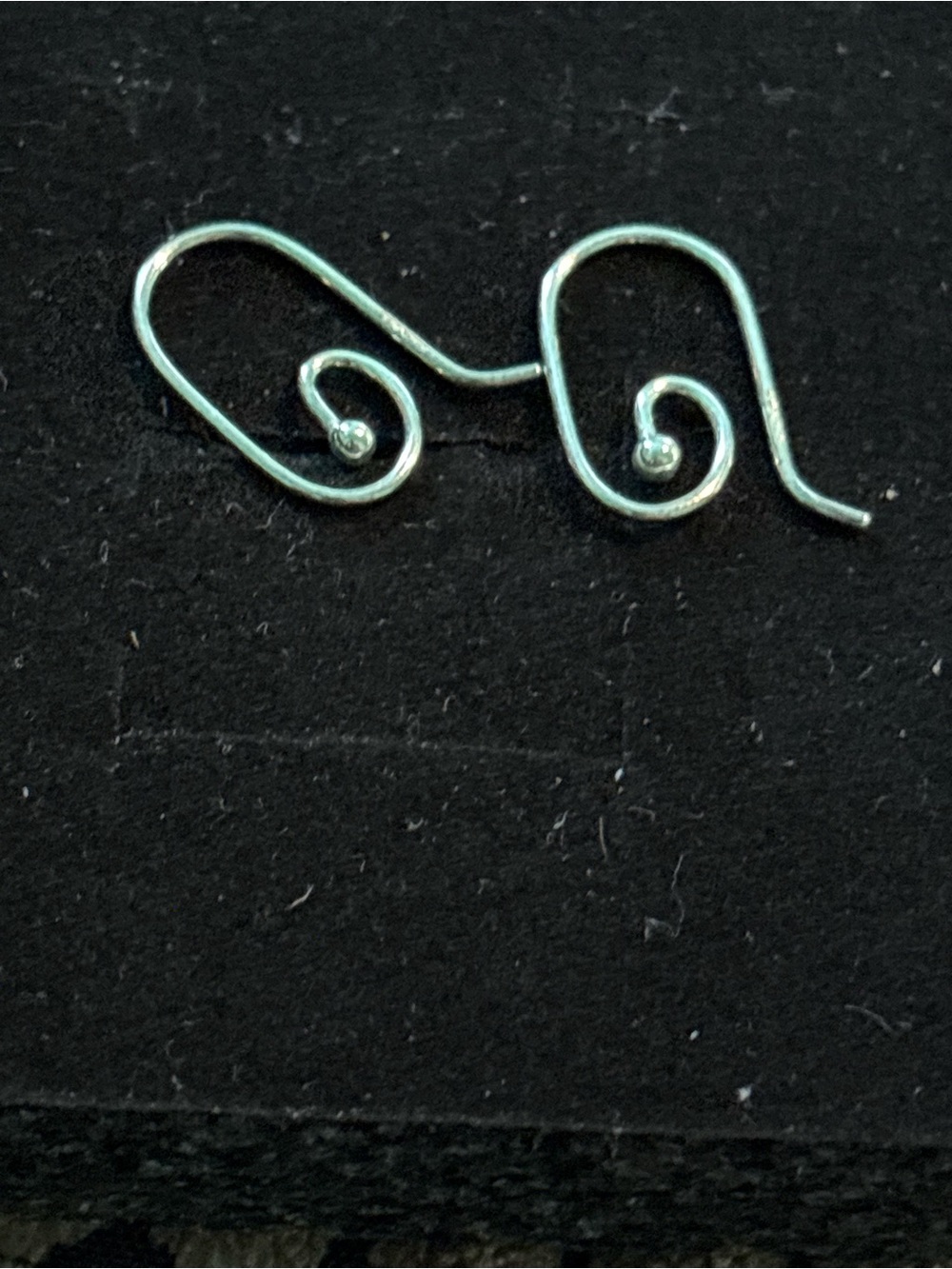 Pandora retired Silver Spiral Hook Earrings